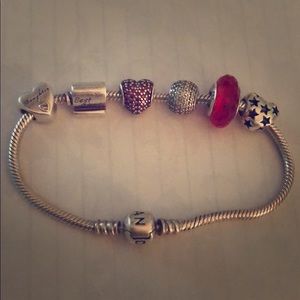 Pandora bracelet/charms, sold separately/together